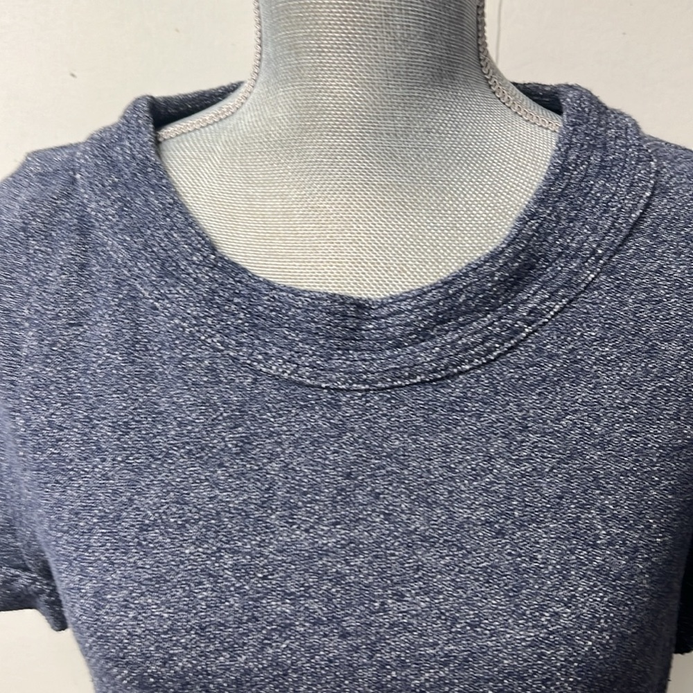 Short sleeve knit top that looks like denim from a distance, but very soft - Picture 2 of 6